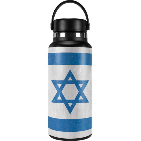 Israel Flag Distressed Hydro Flask 32oz Wide Mouth Skin